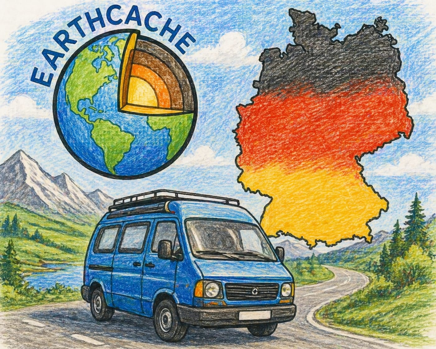Earth-Cache-Tour - quer durch Deutschland