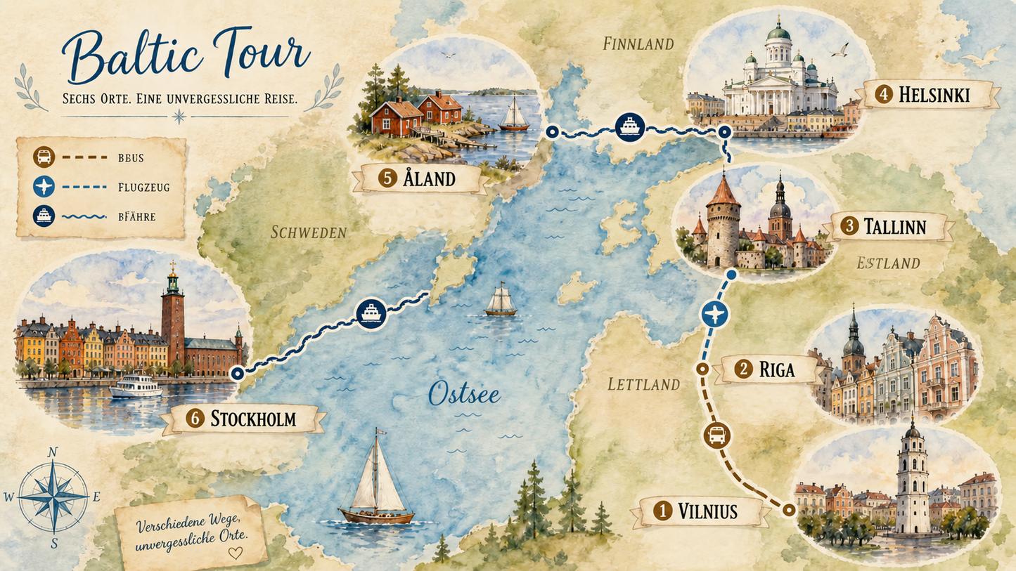 Schatzsuche an der Baltic Sea